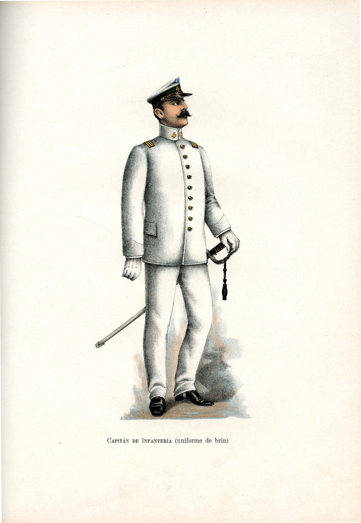 Capitán de Infantería - uniforme de brin