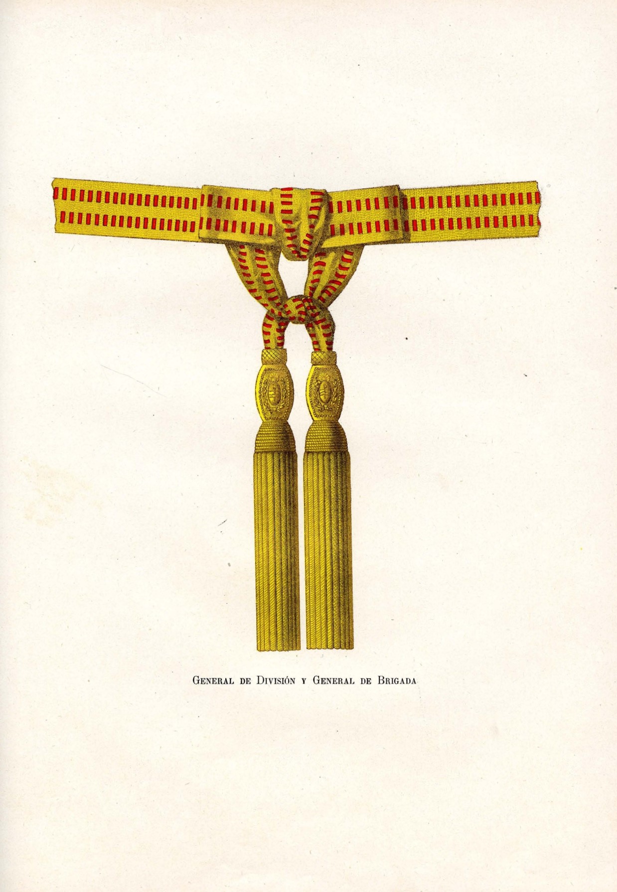 Faja de General de División y General de Brigada