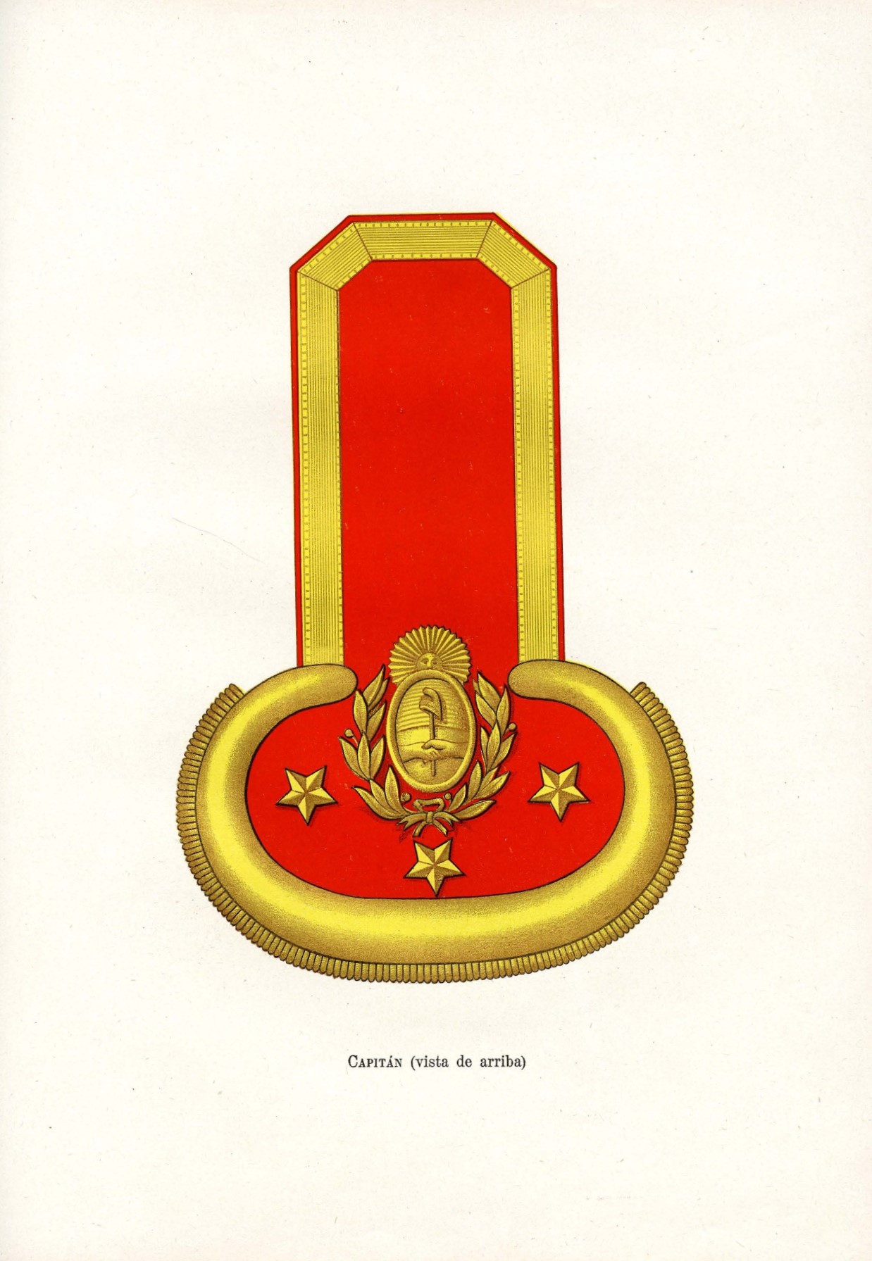 Charretera de Capitán - vista de arriba