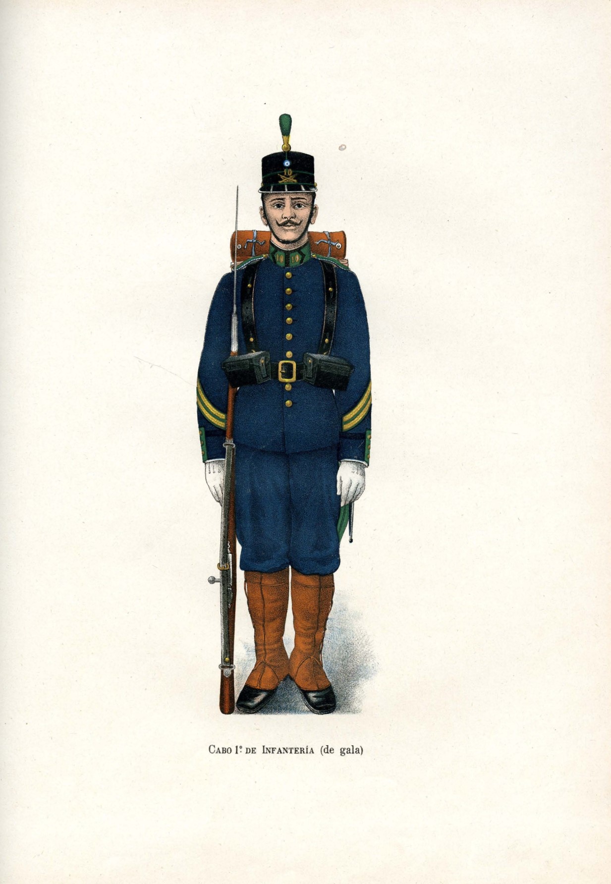 Cabo 1° de Infantería - de gala