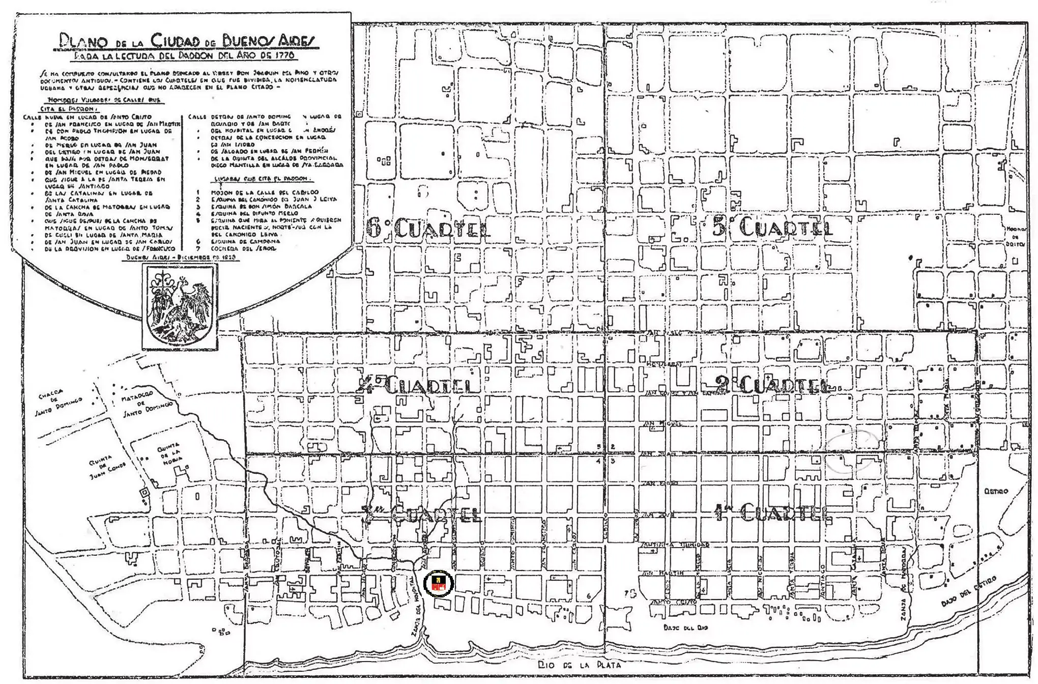 Plano Municipal, 1778