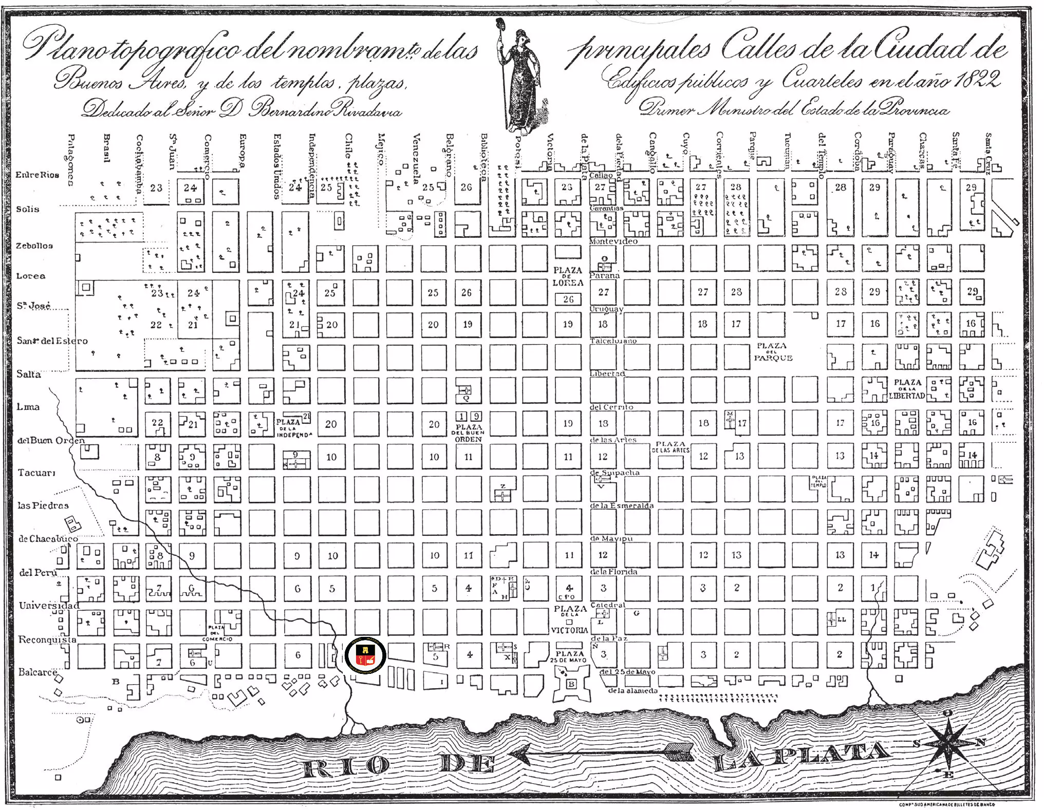 Plano Bertres, 1822