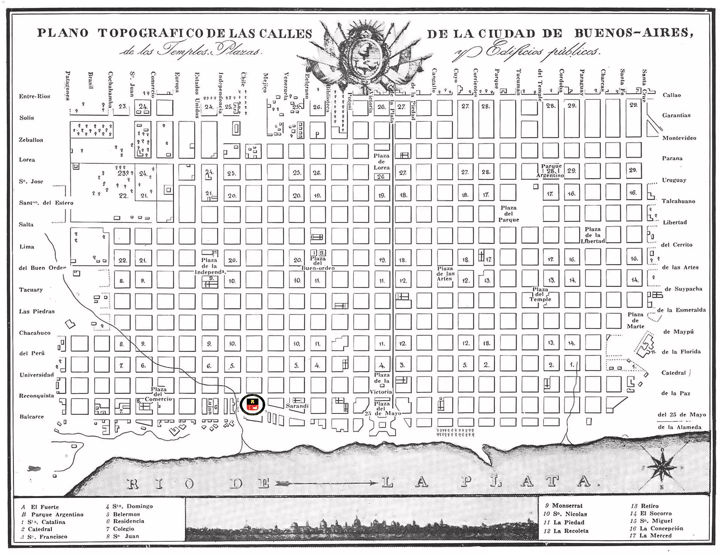 Plano Bacle, 1830