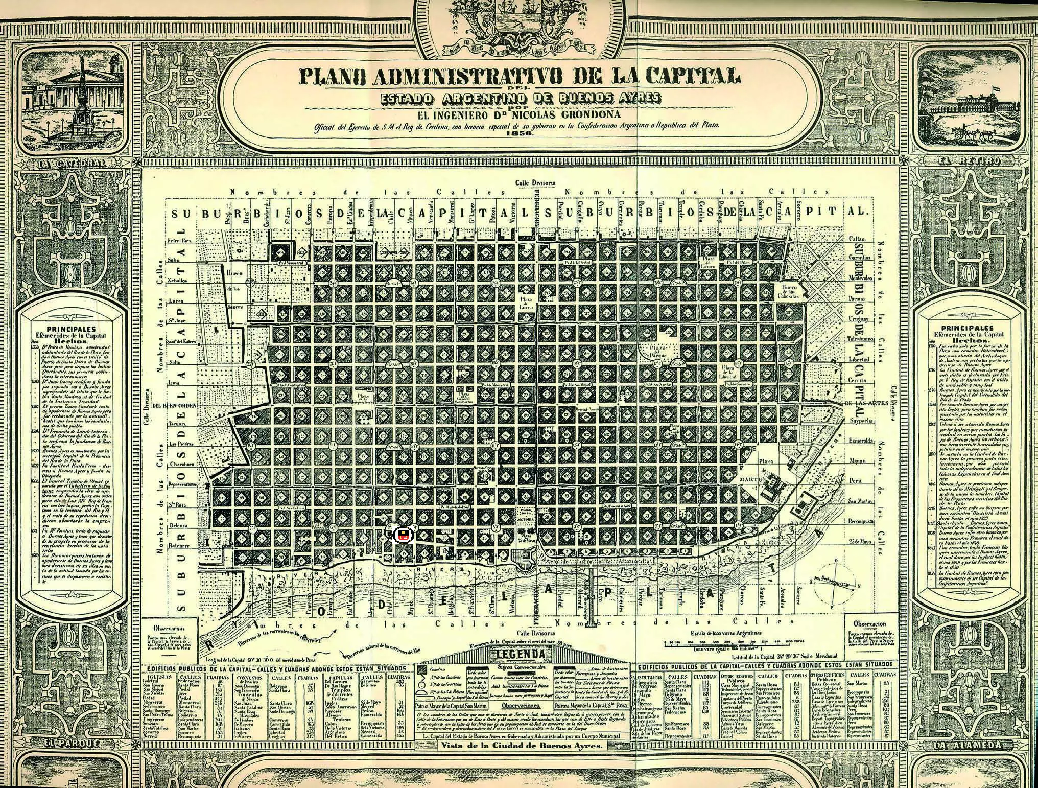 Plano Grondona, 1856