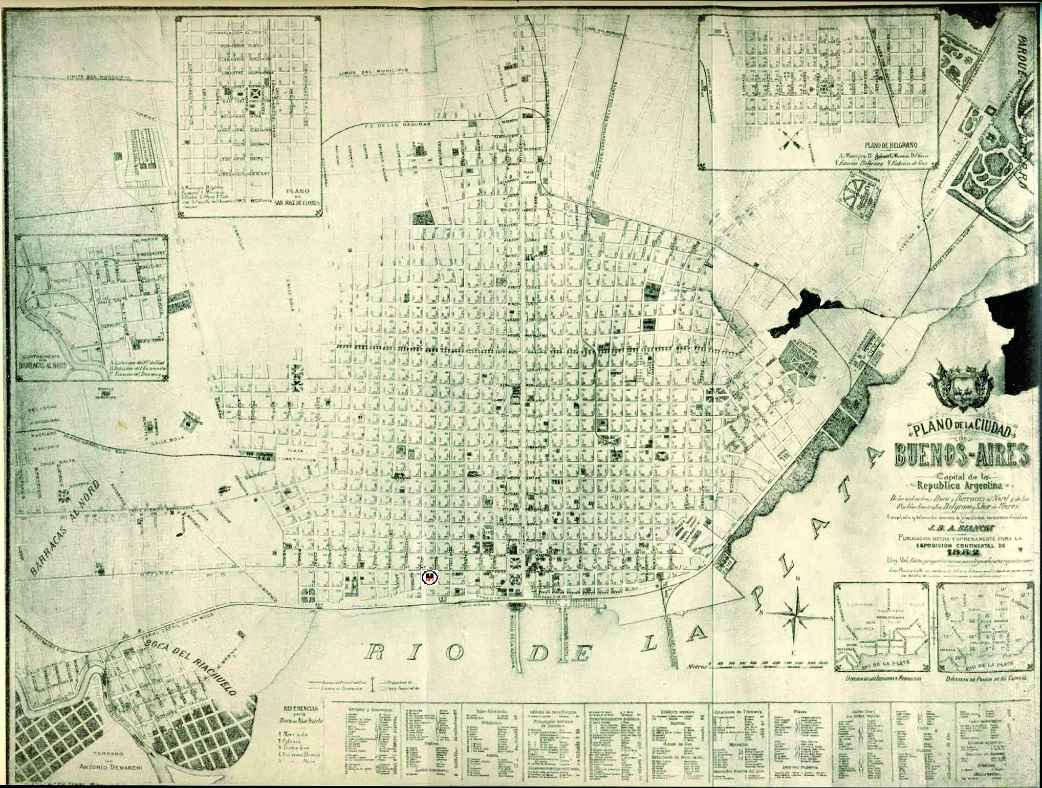 Plano Aymes, 1866